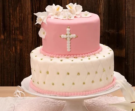 Bolo de Batizado com Andares